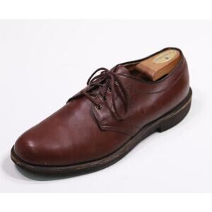 Alden 312 Burgundy Brown Shrunken Calf Plain Toe Dover Leather Dress Shoes 9 AA